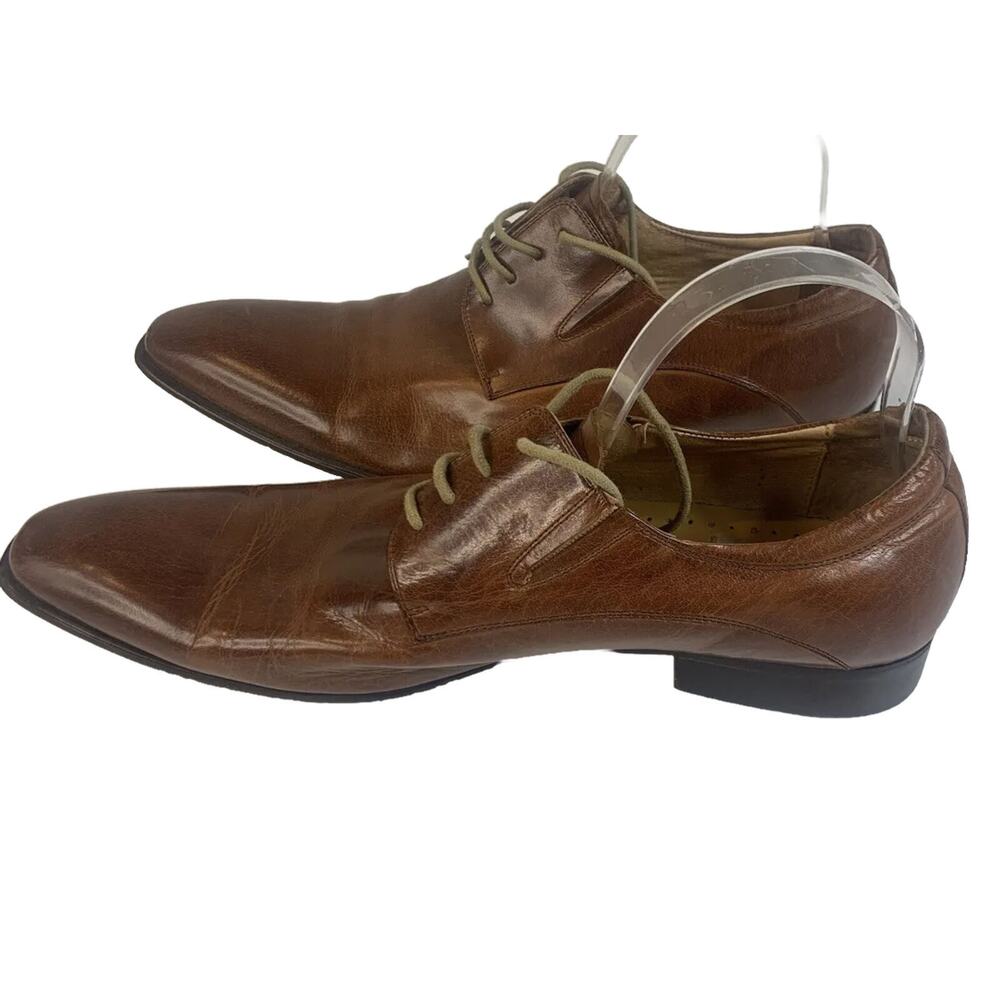 Brand Q Leather Men’s Hand Made Leather Loafers Derby Shoes Size 43 US10